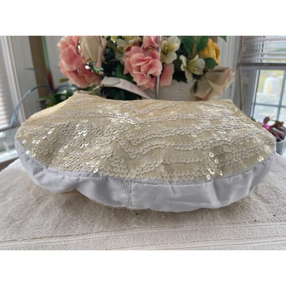 NWT LESPORTSAC SEQUIN ZEBRA WHITE REMIX HOBO (500 - Picture 7 of 11